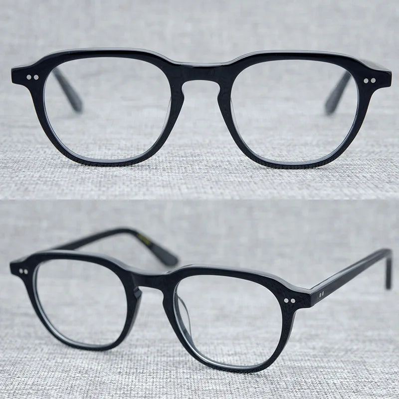 Acetate Square Glasses Frame Women Men Vintage Transparent Clear Glasses Optical Prescription Eyeglasses Frames Eyewear Oculos