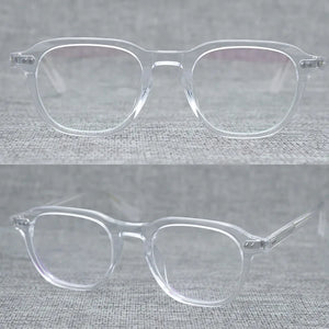 Acetate Square Glasses Frame Women Men Vintage Transparent Clear Glasses Optical Prescription Eyeglasses Frames Eyewear Oculos