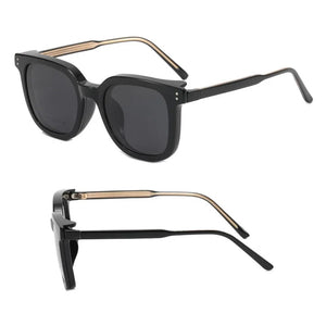 Acetate Square Shape 2 in 1 Trendy Optical Glasses Frame with Magnetic Clip Flip Up Polarized Sunglasses Lenses 7071