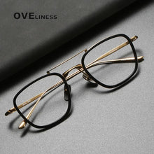 Load image into Gallery viewer, Acetate Titanium Glasses Frame Men   Vintage Square Prescription Myopia Eyeglasses frames Women Optical Spectacles Eyewear