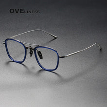 Load image into Gallery viewer, Acetate Titanium Glasses Frame Men   Vintage Square Prescription Myopia Eyeglasses frames Women Optical Spectacles Eyewear