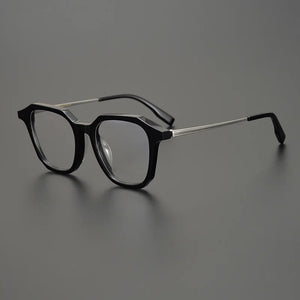 Acetate Top-notch Japanese Style Sunglasses Frames of Top Quality Men  Eyeglasses with Case