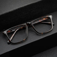 Load image into Gallery viewer, Acetate square frame glasses for men vintage tortoiseshell handmade optical glasses frames make prescription glasses progressive