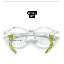 Load image into Gallery viewer, Adjustable Temples Flexible TR90 Children&#39;s Optical Frames Non Slipping Silicon Eyeglasses Soft Boys Girls Colourful Spectacles