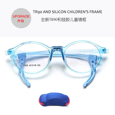 Adjustable Temples Flexible TR90 Children's Optical Frames Non Slipping Silicon Eyeglasses Soft Boys Girls Colourful Spectacles