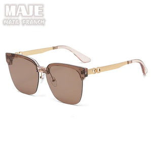 Advanced sunglasses for women with large frame and small polarized light, UV resistant driving sunglasses