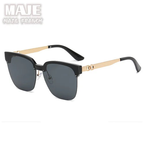 Advanced sunglasses for women with large frame and small polarized light, UV resistant driving sunglasses