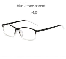 Load image into Gallery viewer, Agstum Classic Anti-blue Light Myopia Eyeglasses Men Women Shortsighted Nearsighted Eyewear -1.0 -1.5 -2.0 -2.5 -3.0 -3.5 -4.5