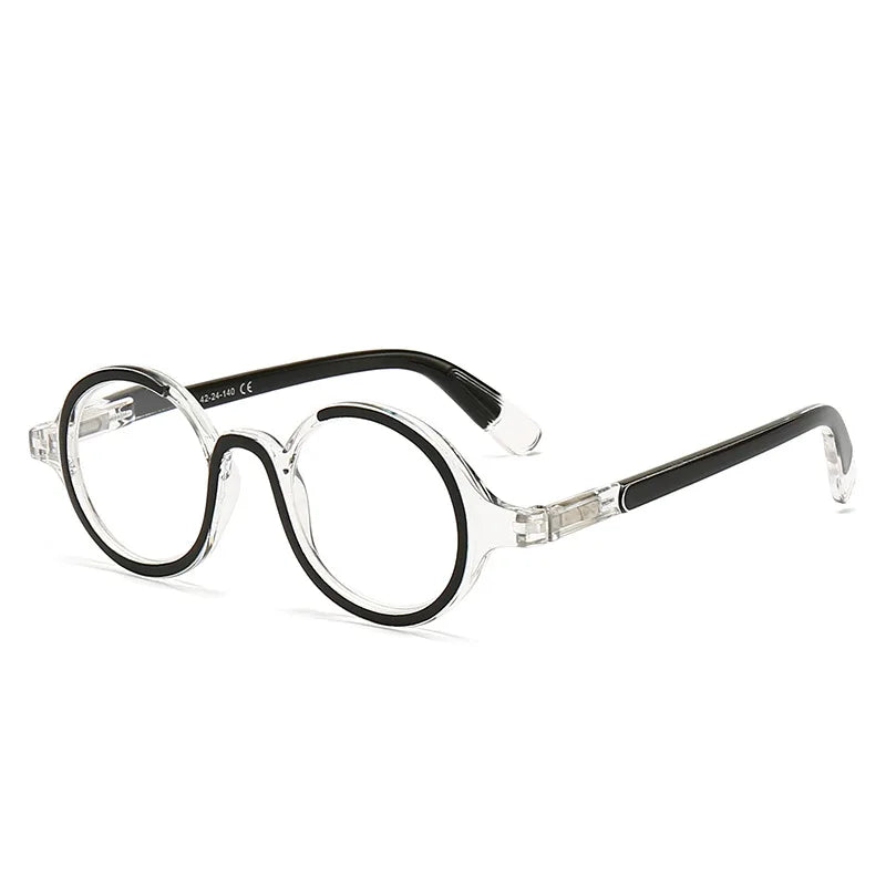 Ahora  Small Round Frame Reading Glasses Retro Presbyopic Eyeglasses Blocking Blue Light Hyperopia Eyewear +1.0..+4.0