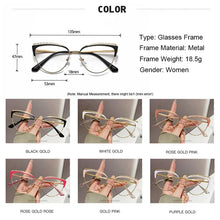 Load image into Gallery viewer, Ahora Personalised Ladies Butterfly Glasses Frames Unique Design Anti Blue Light Computer Reading Glasses Eyewear Frame Female