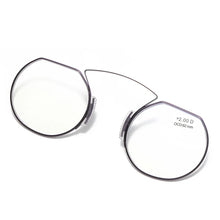 Load image into Gallery viewer, Ahora  Portable Nose ClipReading Glasses Stick On Phone Blue Light Presbyopia Eyeglasses WIth Case  For Men&amp;Women