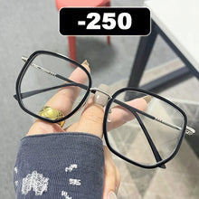 Carica l&#39;immagine nel visualizzatore di Gallery, Ahora Retro Oversized Finished Myopia Glasses Frame With Diopters for Women Men Ins Style Square Large Frame Spectacles Frames