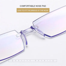 Load image into Gallery viewer, Ahora Rimless Finished Myopia Glasses Frame Anti Blue Light With -1.0 -1.5 -2.0 -2.5 -3.0 -3.5 -4.0 Myopic Spectacles Frames