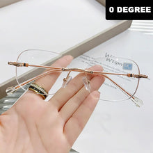 Load image into Gallery viewer, Ahora Simple Rimless Finished Optical Eye Glasses Frame Men Women Vintage Spectacles Frames 0 -1.0 -1.5 -2.0 -2.5 -3.0 -3.5 -4.0