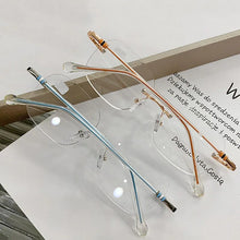 Load image into Gallery viewer, Ahora Simple Rimless Finished Optical Eye Glasses Frame Men Women Vintage Spectacles Frames 0 -1.0 -1.5 -2.0 -2.5 -3.0 -3.5 -4.0