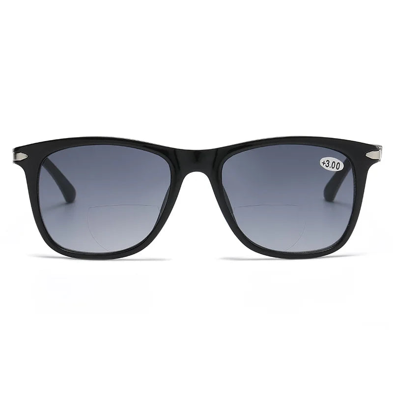Ahora TR Women&Men Bifocal Sun Reading Glasses UV Shade Sunglasses Presbyopic Eyeglasses Square +1.0+1.5+2.0+2.5+3.0+3.5