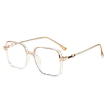 Load image into Gallery viewer, Ahora Ultralight TR90 Anti Blue Light Reading Glasses Frame Transparent Square Oversize Prebyopia Eyeglasses Unisex 0+1.0...+4.0