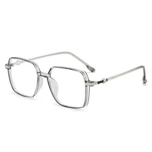 Load image into Gallery viewer, Ahora Ultralight TR90 Anti Blue Light Reading Glasses Frame Transparent Square Oversize Prebyopia Eyeglasses Unisex 0+1.0...+4.0