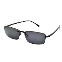 Load image into Gallery viewer, Alloy Eyeglasses Big Frame Black For Men Magnet Clip Myopia Glasses Polarized Sunglasses Night Vision Goggles  Half Frame Wide