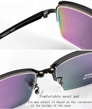 Load image into Gallery viewer, Alloy Eyeglasses Big Frame Black For Men Magnet Clip Myopia Glasses Polarized Sunglasses Night Vision Goggles  Half Frame Wide