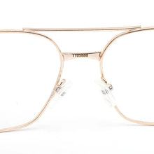 Load image into Gallery viewer, Alloy Glasses Frame Wood Men Pilot Optical Prescription Eyeglasses Frame French Brand Designs Spectacles Women Oversized Eyewear