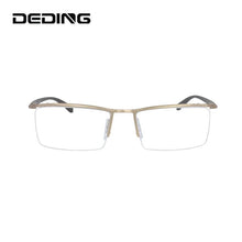 Load image into Gallery viewer, Alloy Half Rim Glasses Frame Men Brand Designer Prescription Eyeglasses Business Fashion Optical Eyewear DD0751