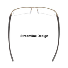 Load image into Gallery viewer, Alloy Half Rim Glasses Frame Men Brand Designer Prescription Eyeglasses Business Fashion Optical Eyewear DD0751