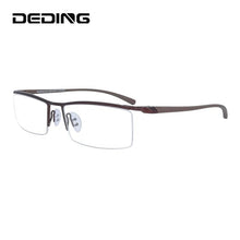 Load image into Gallery viewer, Alloy Half Rim Glasses Frame Men Brand Designer Prescription Eyeglasses Business Fashion Optical Eyewear DD0751