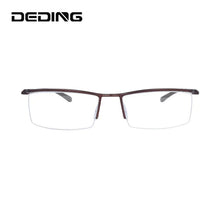 Load image into Gallery viewer, Alloy Half Rim Glasses Frame Men Brand Designer Prescription Eyeglasses Business Fashion Optical Eyewear DD0751