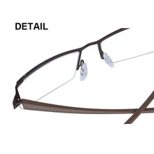 Load image into Gallery viewer, Alloy Half Rim Glasses Frame Men Brand Designer Prescription Eyeglasses Business Fashion Optical Eyewear DD0751