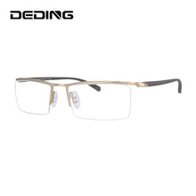 Load image into Gallery viewer, Alloy Half Rim Glasses Frame Men Brand Designer Prescription Eyeglasses Business Fashion Optical Eyewear DD0751