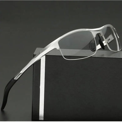 Aluminum Men Eyeglasses Myopia Optical Computer Glasses Frame Brand Design Plain Eye Glasses Retro De Grau Femininos