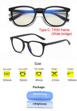 Load image into Gallery viewer, Anti Blue Light Blocking Filter Reduces Digital Eye Strain Clear Regular Computer Gaming SleepingBetter Glasses Improve Comfort