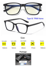 Load image into Gallery viewer, Anti Blue Light Blocking Filter Reduces Digital Eye Strain Clear Regular Computer Gaming SleepingBetter Glasses Improve Comfort