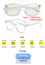Load image into Gallery viewer, Anti Blue Light Blocking Filter Reduces Digital Eye Strain Clear Regular Computer Gaming SleepingBetter Glasses Improve Comfort