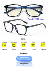 Load image into Gallery viewer, Anti Blue Light Blocking Filter Reduces Digital Eye Strain Clear Regular Computer Gaming SleepingBetter Glasses Improve Comfort