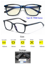 Load image into Gallery viewer, Anti Blue Light Blocking Filter Reduces Digital Eye Strain Clear Regular Computer Gaming SleepingBetter Glasses Improve Comfort