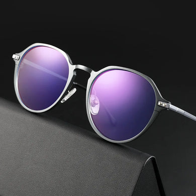 Anti Blue Light Glasses Men Women Aluminum Vintage Irregular Glasses Frame Eye Glasses Optical Eyeglasses Frames Clear Eyewear