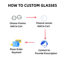 Load image into Gallery viewer, Anti Blue Light Glasses Myopia Optical Prescription Eyeglasses Aspherical Custom Lenses with Degree
