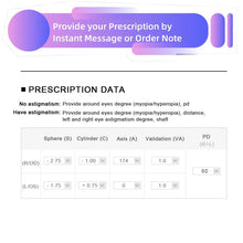 Load image into Gallery viewer, Anti Blue Light Glasses Myopia Optical Prescription Eyeglasses Aspherical Custom Lenses with Degree