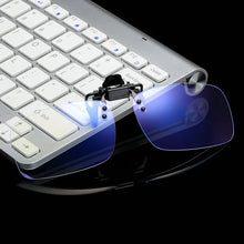 Load image into Gallery viewer, Anti Blue Light Glasses Women Men Clip on Eyeglasses Clear Computer Phone Blue-ray Eyewear Clip Flip up Glasses