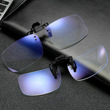 Load image into Gallery viewer, Anti Blue Light Glasses Women Men Clip on Eyeglasses Clear Computer Phone Blue-ray Eyewear Clip Flip up Glasses