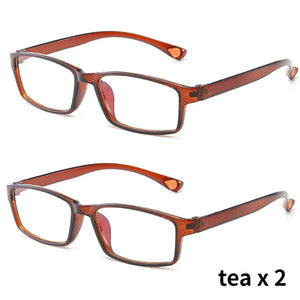 Anti Blue Light Reading Glasses Men Hyperopia Eyeglasses Women Ultralight Prescription Glasses 2PCS Presbyopic Eyewear 0 To +400