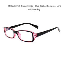 Carica l&#39;immagine nel visualizzatore di Gallery, Anti Blue Ray Glasses for The Computer Oculos de Grau Men Women Spectacles Transparent Eyeglasses Frame Blue Coating Clear Lens