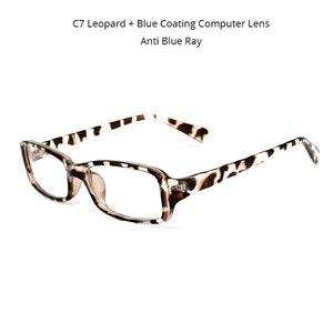 Anti Blue Ray Glasses for The Computer Oculos de Grau Men Women Spectacles Transparent Eyeglasses Frame Blue Coating Clear Lens