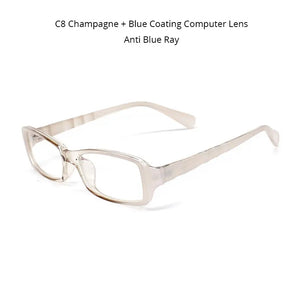 Anti Blue Ray Glasses for The Computer Oculos de Grau Men Women Spectacles Transparent Eyeglasses Frame Blue Coating Clear Lens
