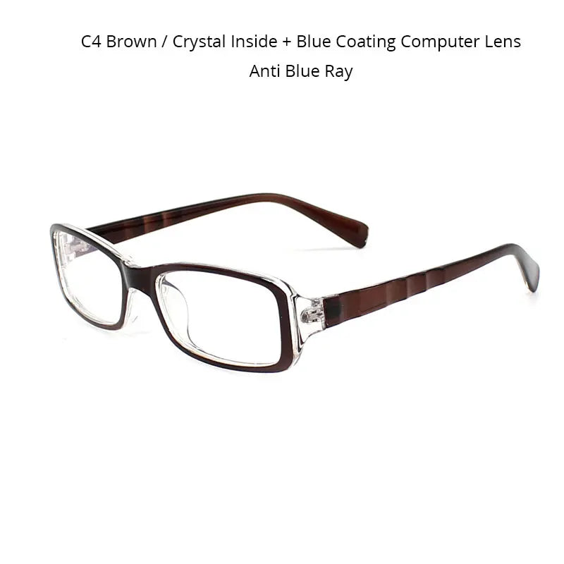 Anti Blue Ray Glasses for The Computer Oculos de Grau Men Women Spectacles Transparent Eyeglasses Frame Blue Coating Clear Lens