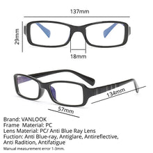 Carica l&#39;immagine nel visualizzatore di Gallery, Anti Blue Ray Glasses for The Computer Oculos de Grau Men Women Spectacles Transparent Eyeglasses Frame Blue Coating Clear Lens