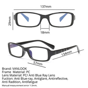 Anti Blue Ray Glasses for The Computer Oculos de Grau Men Women Spectacles Transparent Eyeglasses Frame Blue Coating Clear Lens