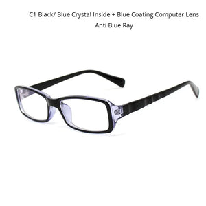 Anti Blue Ray Glasses for The Computer Oculos de Grau Men Women Spectacles Transparent Eyeglasses Frame Blue Coating Clear Lens